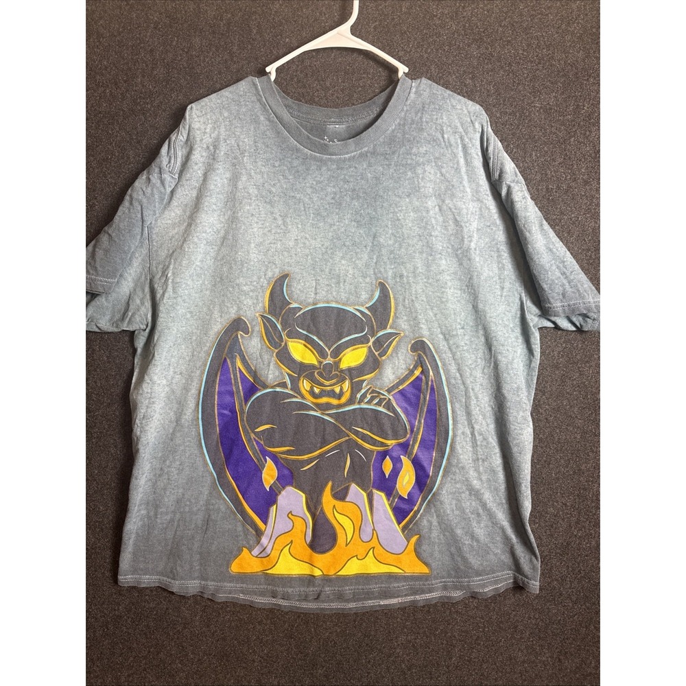 Disney Imagineering Exclusive Chernabog Fantasia Grey Acid Wash T-Shirt 2XL